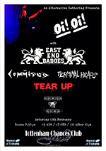 Tear Up - T.Chances, Tottenham High Road, London 13.2.16